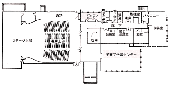 施設2階の地図