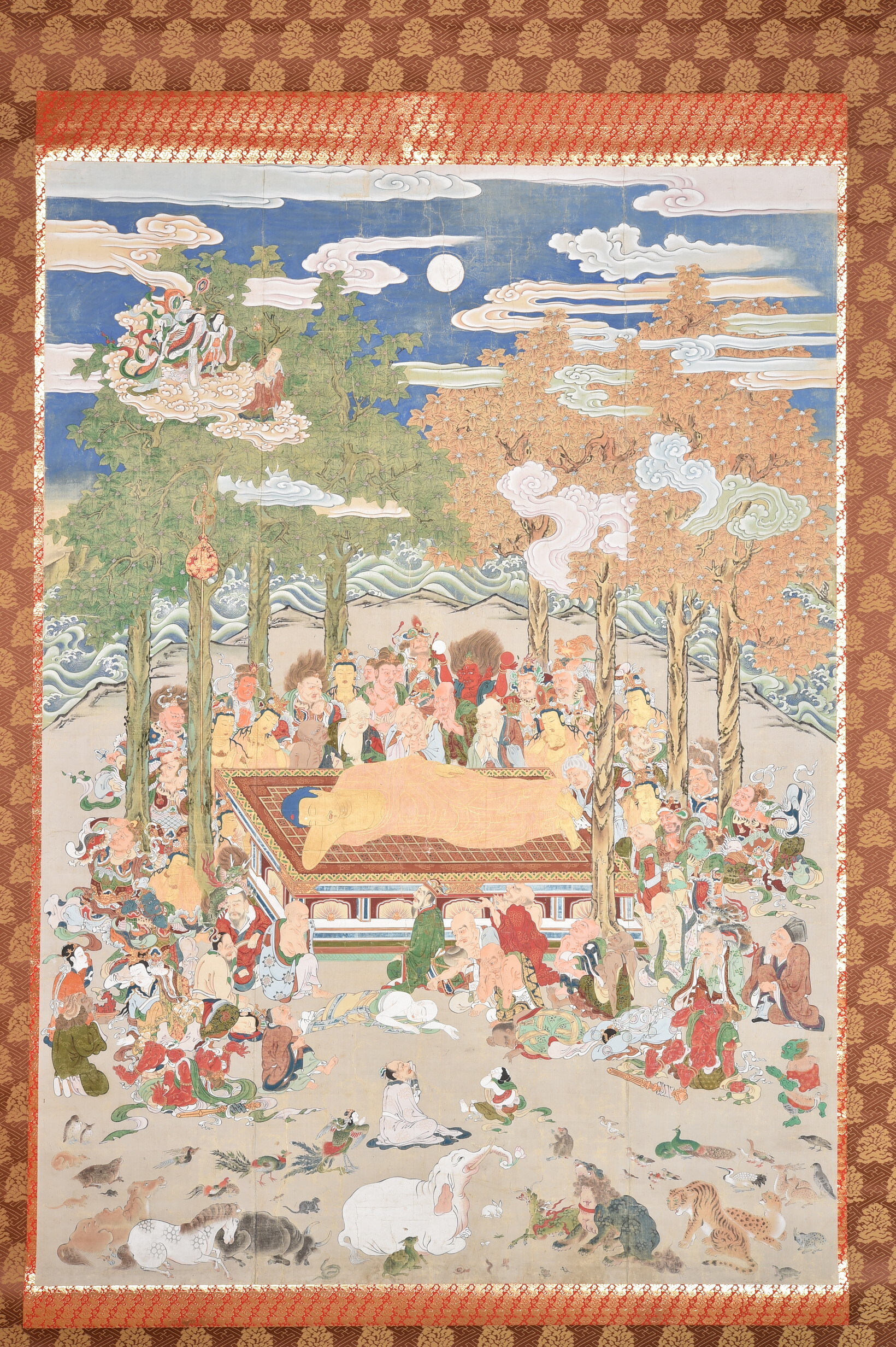 絹本着色仏涅槃図