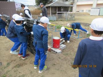 かまどのセッティング