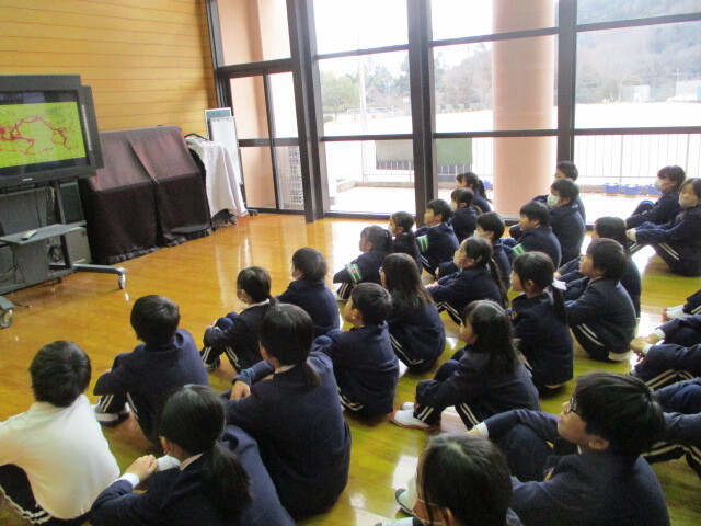 防災学習のようす